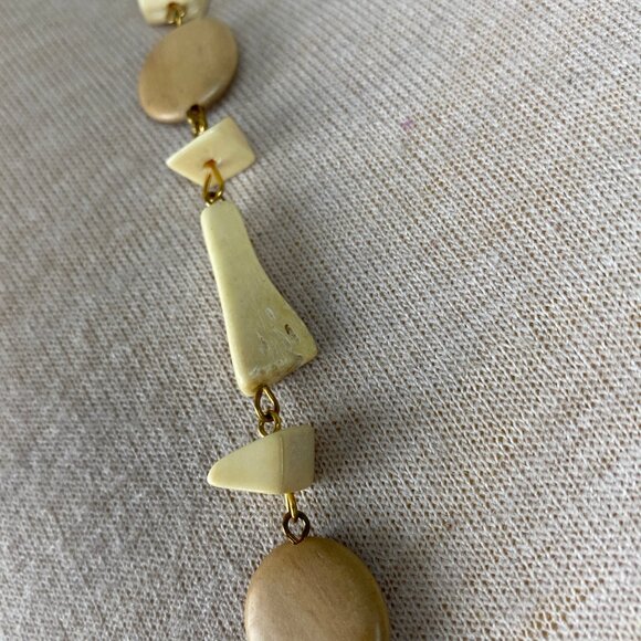 Vintage Ox Bone Link Necklace 32" - Picture 5 of 10